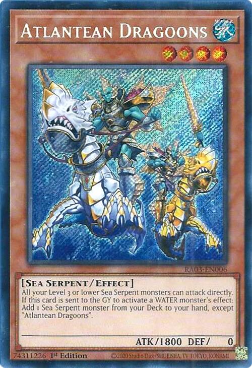 Atlantean Dragoons (Secret Rare) [RA03-EN006] Secret Rare | Good Games Morley