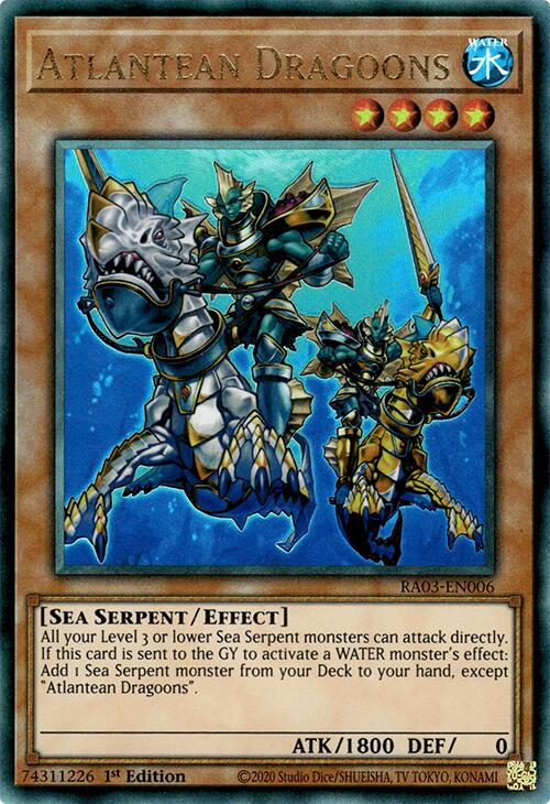 Atlantean Dragoons (UTR) [RA03-EN006] Prismatic Ultimate Rare | Good Games Morley