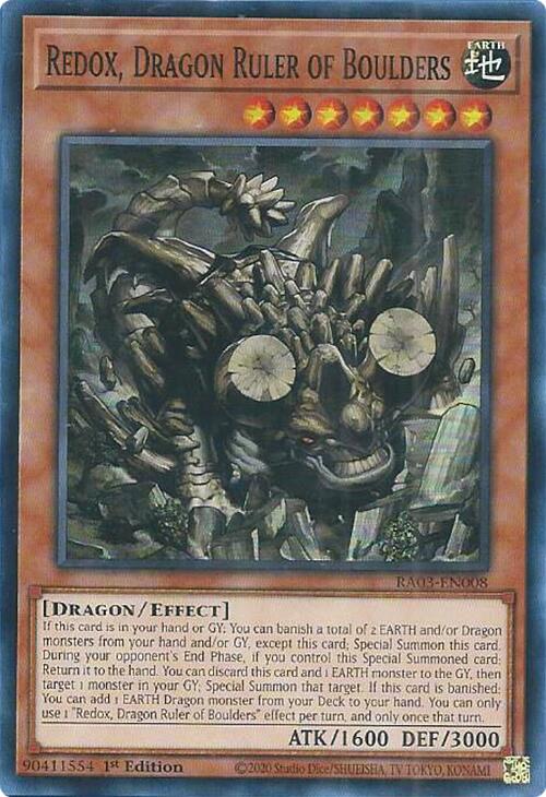 Redox, Dragon Ruler of Boulders [RA03-EN008] Super Rare | Good Games Morley