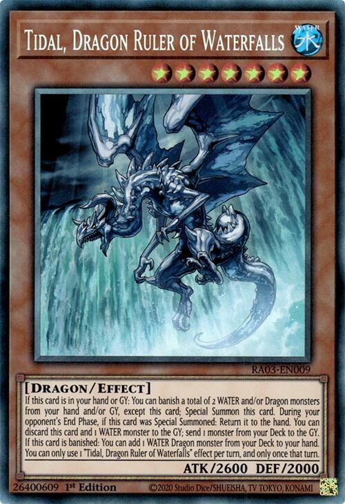 Tidal, Dragon Ruler of Waterfalls (CR) [RA03-EN009] Prismatic Collector's Rare | Good Games Morley