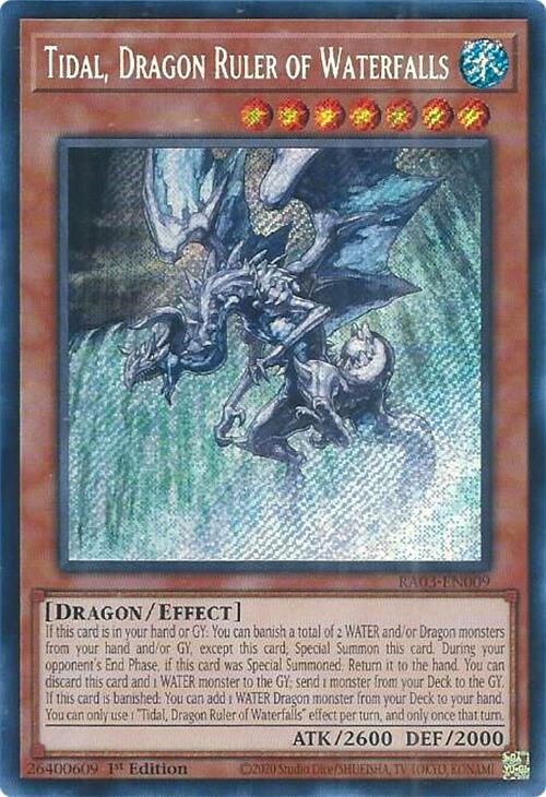 Tidal, Dragon Ruler of Waterfalls (Secret Rare) [RA03-EN009] Secret Rare | Good Games Morley