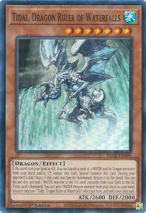 Tidal, Dragon Ruler of Waterfalls [RA03-EN009] Super Rare | Good Games Morley