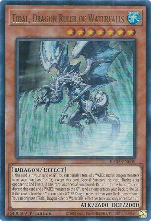 Tidal, Dragon Ruler of Waterfalls (UR) [RA03-EN009] Ultra Rare | Good Games Morley