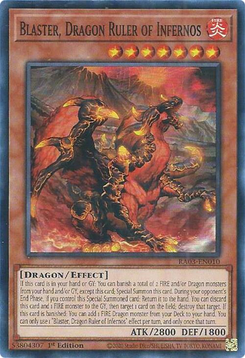 Blaster, Dragon Ruler of Infernos [RA03-EN010] Super Rare | Good Games Morley
