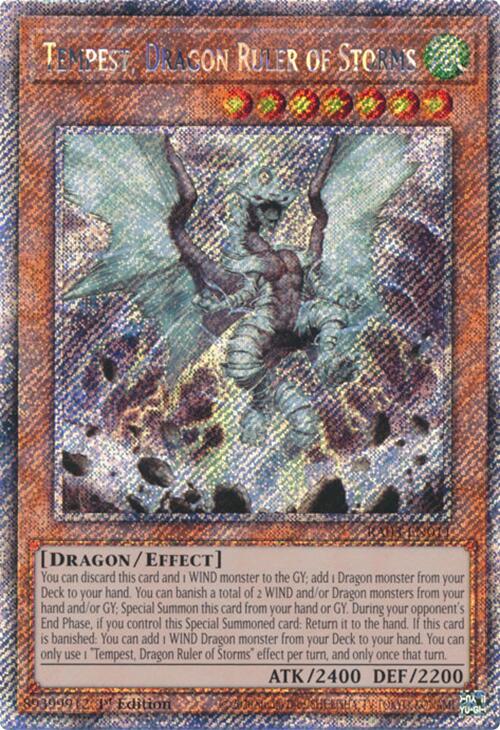 Tempest, Dragon Ruler of Storms (Platinum Secret Rare) [RA03-EN011] Platinum Secret Rare | Good Games Morley