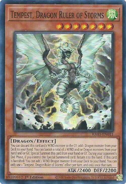 Tempest, Dragon Ruler of Storms [RA03-EN011] Super Rare | Good Games Morley
