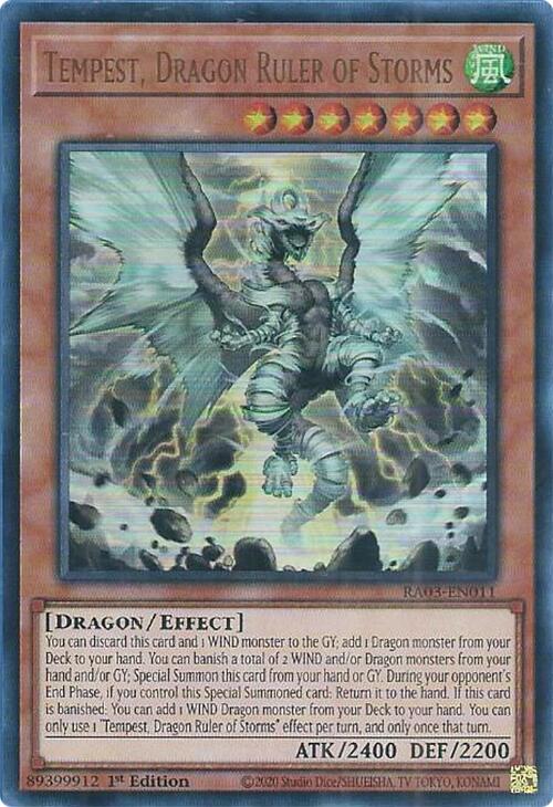 Tempest, Dragon Ruler of Storms (UR) [RA03-EN011] Ultra Rare | Good Games Morley