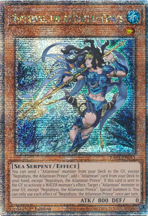 Neptabyss, the Atlantean Prince (Quarter Century Secret Rare) [RA03-EN013] Quarter Century Secret Rare | Good Games Morley