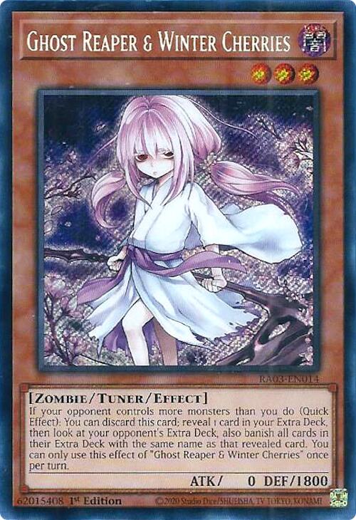 Ghost Reaper & Winter Cherries (Alternate Art) (Secret Rare) [RA03-EN014] Secret Rare | Good Games Morley