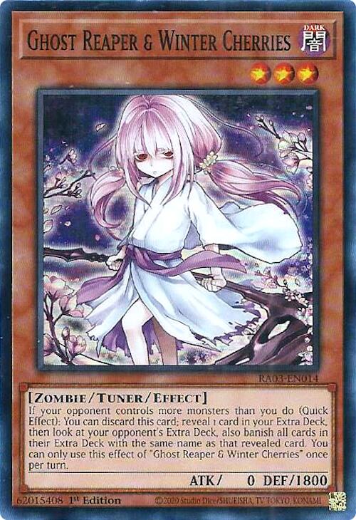 Ghost Reaper & Winter Cherries (Alternate Art) [RA03-EN014] Super Rare | Good Games Morley