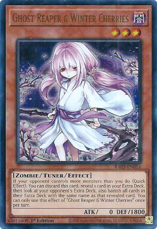 Ghost Reaper & Winter Cherries (Alternate Art) (UR) [RA03-EN014] Ultra Rare | Good Games Morley