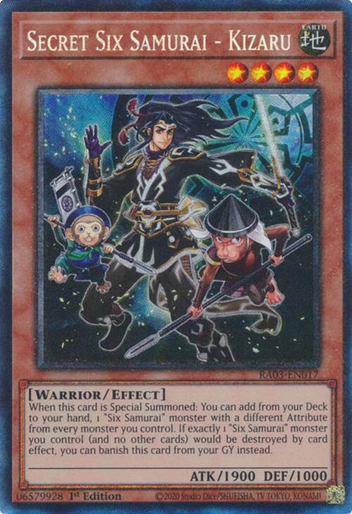 Secret Six Samurai - Kizaru (CR) [RA03-EN017] Prismatic Collector's Rare | Good Games Morley