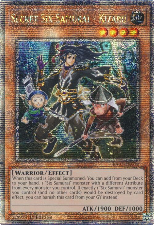 Secret Six Samurai - Kizaru (Quarter Century Secret Rare) [RA03-EN017] Quarter Century Secret Rare | Good Games Morley
