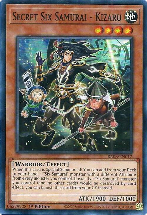 Secret Six Samurai - Kizaru [RA03-EN017] Super Rare | Good Games Morley