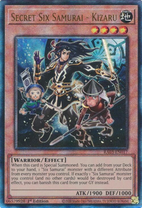 Secret Six Samurai - Kizaru (UTR) [RA03-EN017] Prismatic Ultimate Rare | Good Games Morley