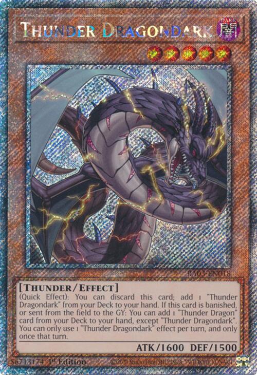Thunder Dragondark (Platinum Secret Rare) [RA03-EN018] Platinum Secret Rare | Good Games Morley