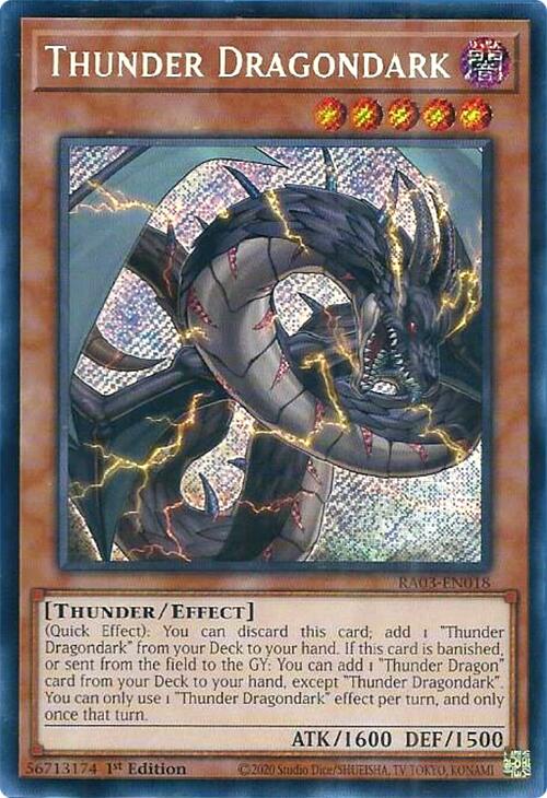 Thunder Dragondark (Secret Rare) [RA03-EN018] Secret Rare | Good Games Morley