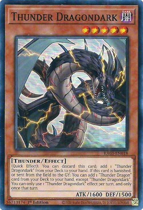 Thunder Dragondark [RA03-EN018] Super Rare | Good Games Morley