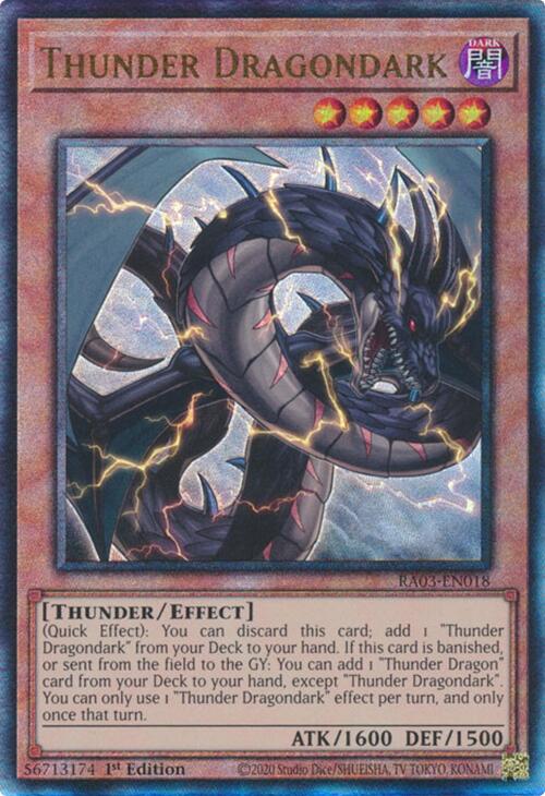 Thunder Dragondark (UTR) [RA03-EN018] Prismatic Ultimate Rare | Good Games Morley