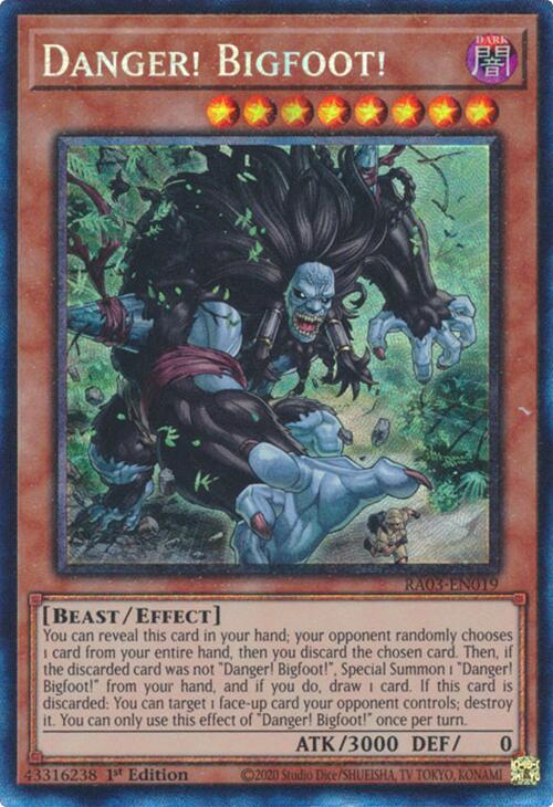 Danger! Bigfoot! (CR) [RA03-EN019] Prismatic Collector's Rare | Good Games Morley