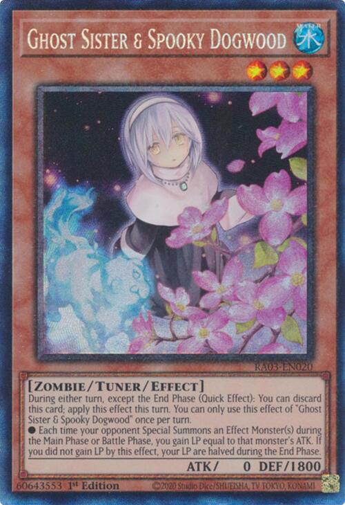 Ghost Sister & Spooky Dogwood (Alternate Art) (CR) [RA03-EN020] Prismatic Collector's Rare | Good Games Morley
