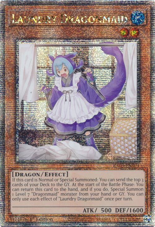 Laundry Dragonmaid (Quarter Century Secret Rare) [RA03-EN021] Quarter Century Secret Rare | Good Games Morley