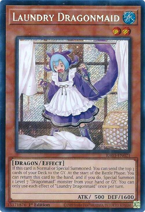 Laundry Dragonmaid (Secret Rare) [RA03-EN021] Secret Rare | Good Games Morley