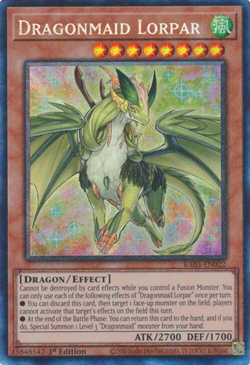 Dragonmaid Lorpar (CR) [RA03-EN022] Prismatic Collector's Rare | Good Games Morley