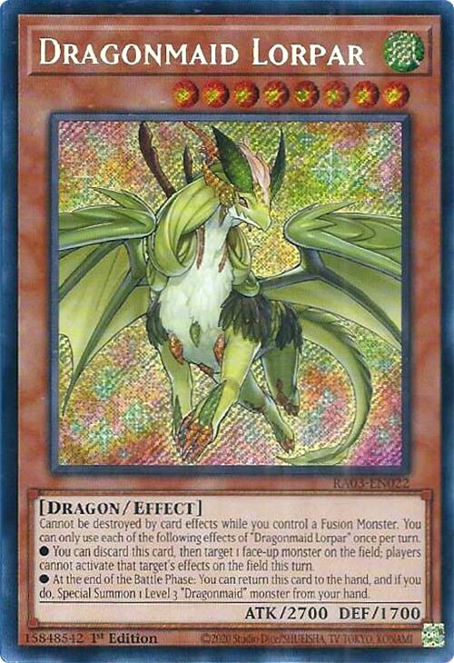 Dragonmaid Lorpar (Secret Rare) [RA03-EN022] Secret Rare | Good Games Morley