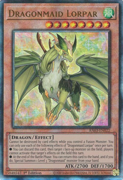 Dragonmaid Lorpar (UTR) [RA03-EN022] Prismatic Ultimate Rare | Good Games Morley