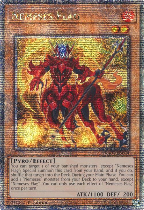 Nemeses Flag (Quarter Century Secret Rare) [RA03-EN024] Quarter Century Secret Rare | Good Games Morley