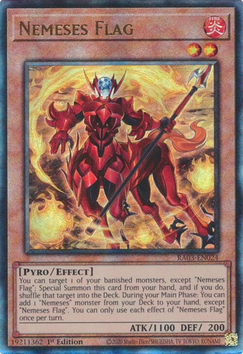 Nemeses Flag (UTR) [RA03-EN024] Prismatic Ultimate Rare | Good Games Morley