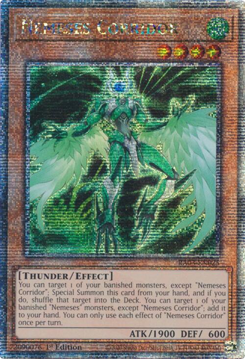 Nemeses Corridor (Quarter Century Secret Rare) [RA03-EN025] Quarter Century Secret Rare | Good Games Morley