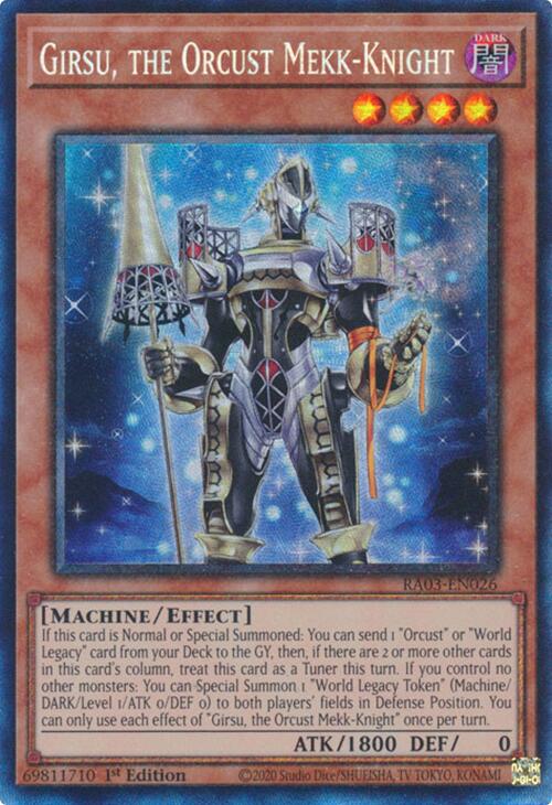 Girsu, the Orcust Mekk-Knight (CR) [RA03-EN026] Prismatic Collector's Rare | Good Games Morley