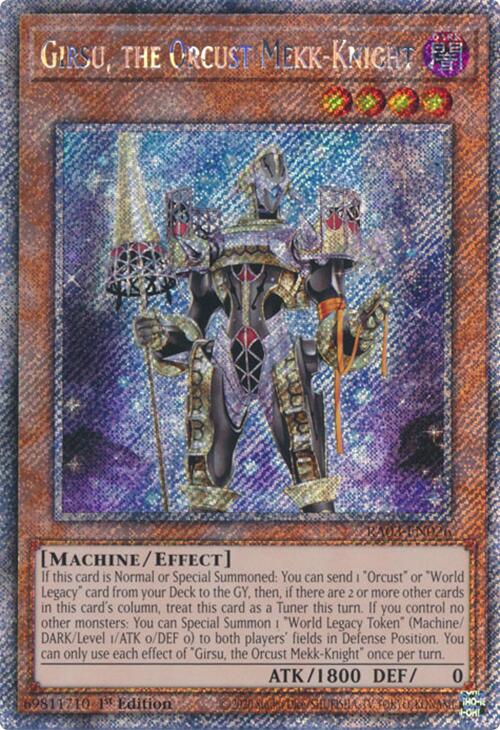 Girsu, the Orcust Mekk-Knight (Platinum Secret Rare) [RA03-EN026] Platinum Secret Rare | Good Games Morley