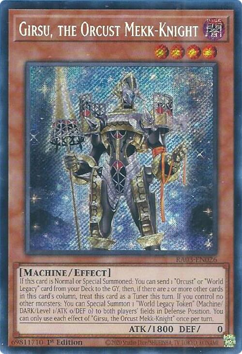 Girsu, the Orcust Mekk-Knight (Secret Rare) [RA03-EN026] Secret Rare | Good Games Morley