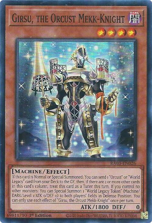 Girsu, the Orcust Mekk-Knight [RA03-EN026] Super Rare | Good Games Morley