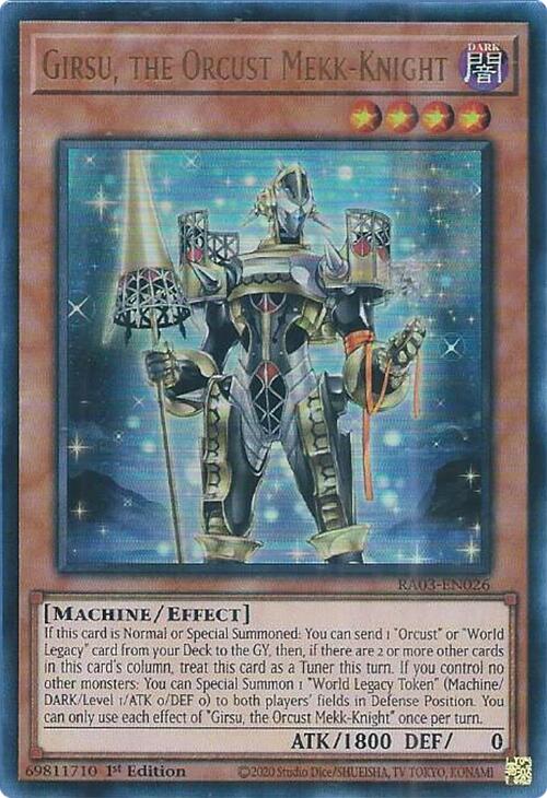 Girsu, the Orcust Mekk-Knight (UR) [RA03-EN026] Ultra Rare | Good Games Morley