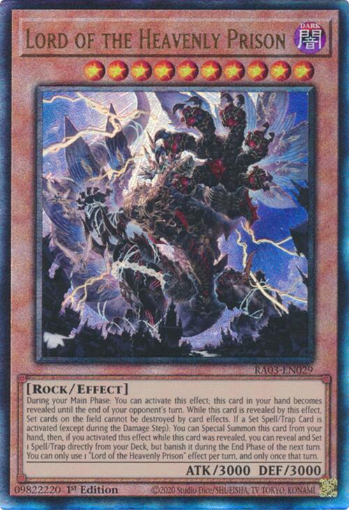 Lord of the Heavenly Prison (UTR) [RA03-EN029] Prismatic Ultimate Rare | Good Games Morley