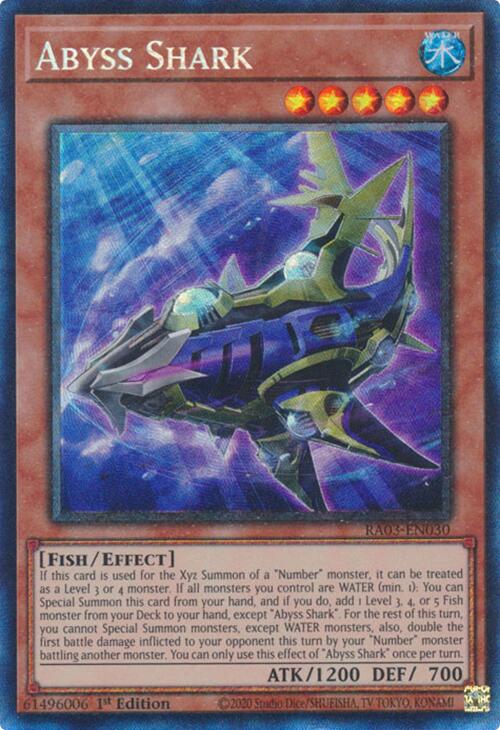 Abyss Shark (CR) [RA03-EN030] Prismatic Collector's Rare | Good Games Morley