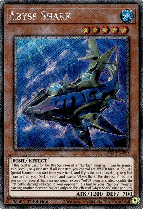 Abyss Shark (Platinum Secret Rare) [RA03-EN030] Platinum Secret Rare | Good Games Morley