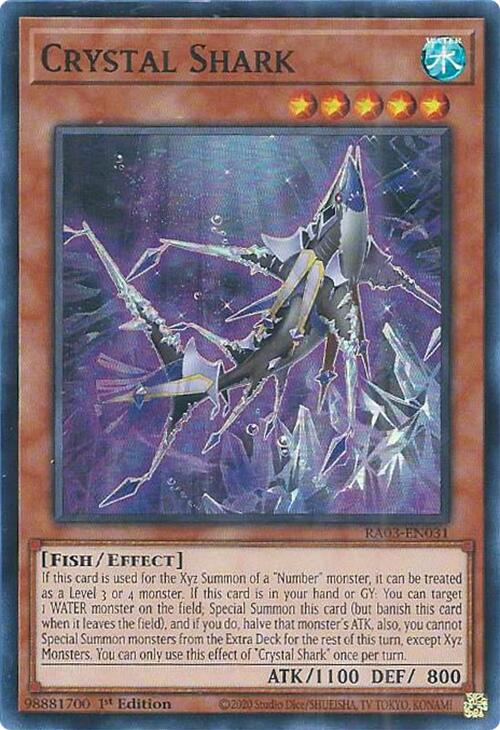 Crystal Shark [RA03-EN031] Super Rare | Good Games Morley