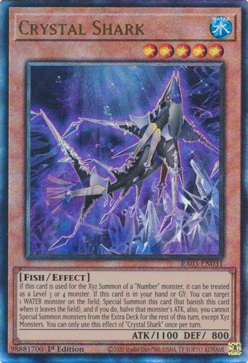 Crystal Shark (UTR) [RA03-EN031] Prismatic Ultimate Rare | Good Games Morley
