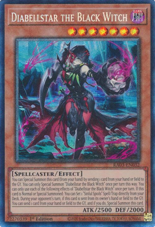 Diabellstar the Black Witch (CR) [RA03-EN032] Prismatic Collector's Rare | Good Games Morley
