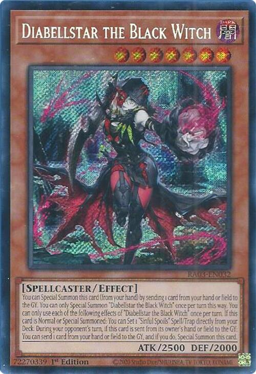 Diabellstar the Black Witch (Secret Rare) [RA03-EN032] Secret Rare | Good Games Morley