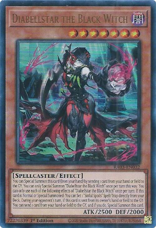 Diabellstar the Black Witch (UR) [RA03-EN032] Ultra Rare | Good Games Morley