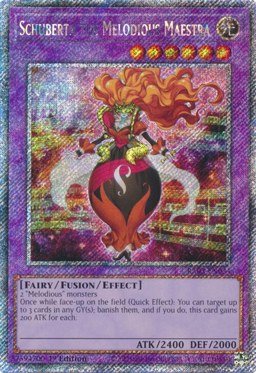 Schuberta the Melodious Maestra (Platinum Secret Rare) [RA03-EN034] Platinum Secret Rare | Good Games Morley
