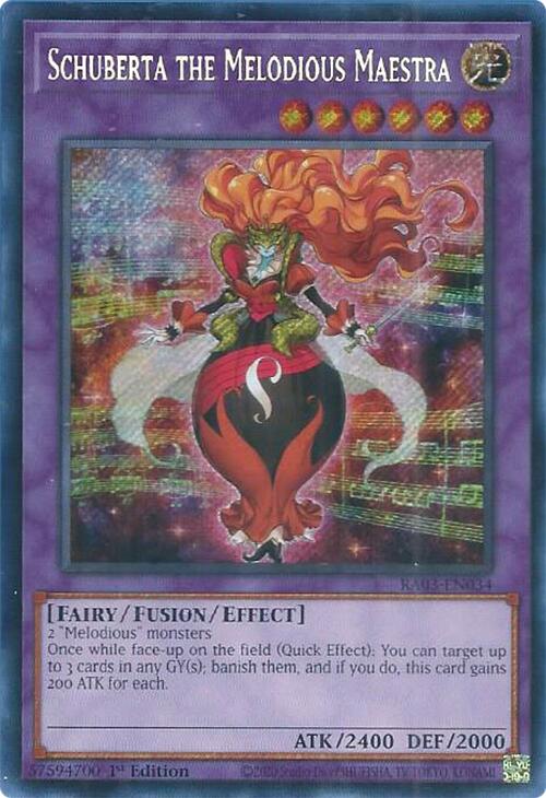 Schuberta the Melodious Maestra (Secret Rare) [RA03-EN034] Secret Rare | Good Games Morley