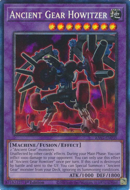Ancient Gear Howitzer (CR) [RA03-EN035] Prismatic Collector's Rare | Good Games Morley