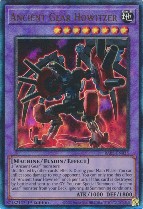 Ancient Gear Howitzer (UTR) [RA03-EN035] Prismatic Ultimate Rare | Good Games Morley